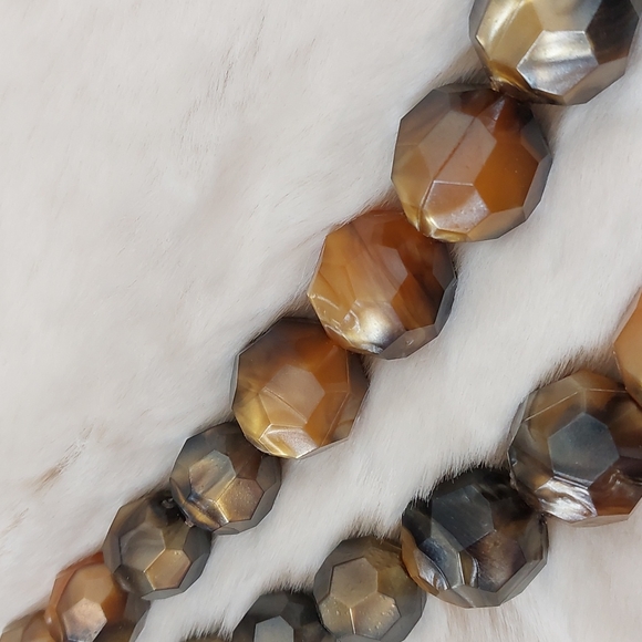 QVC faceted bead necklace, 38" long - Picture 3 of 5